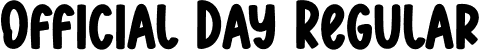 Official Day Regular font | Official-Day.otf