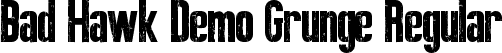 Bad Hawk Demo Grunge Regular font | BadHawkDemoGrunge-4BvWD.ttf