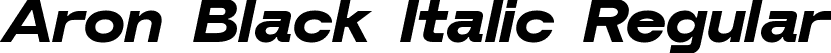 Aron Black Italic Regular font | Aron-BlackItalic.ttf