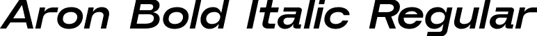 Aron Bold Italic Regular font | Aron-BoldItalic.ttf