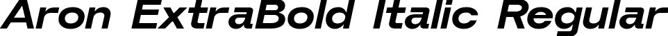 Aron ExtraBold Italic Regular font | Aron-ExtraBoldItalic.ttf