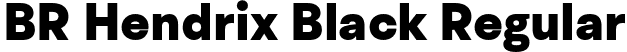 BR Hendrix Black Regular font | BRHendrix-Black.otf