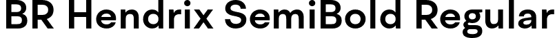BR Hendrix SemiBold Regular font | BRHendrix-SemiBold.otf