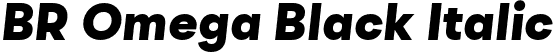 BR Omega Black Italic font | BROmega-BlackItalic.otf