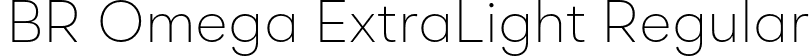 BR Omega ExtraLight Regular font | BROmega-ExtraLight.otf