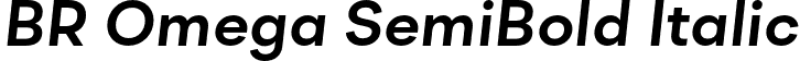 BR Omega SemiBold Italic font | BROmega-SemiBoldItalic.otf