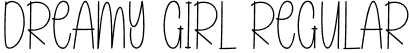 Dreamy Girl Regular font | Dreamy-Girl.otf