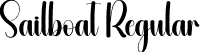 Sailboat Regular font | Sailboat.otf