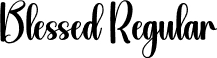 Blessed Regular font | Blessed.otf