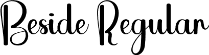 Beside Regular font | Beside.otf