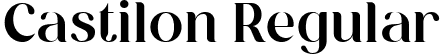 Castilon Regular font | Castilon.ttf