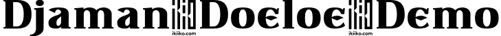 Djaman Doeloe Demo font | DjamanDoeloeDemo.otf