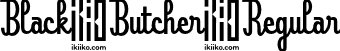 Black Butcher Regular font | BlackButcherDemo.otf