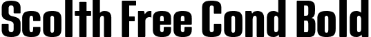 Scolth Free Cond Bold font | scolth-free.ttf