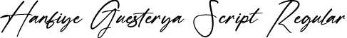 Hanfiye Guesterya Script Regular font | Hanfiye-Guesterya-Script.otf