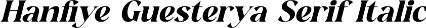 Hanfiye Guesterya Serif Italic font | Hanfiye-Guesterya-Serif-Italic.otf