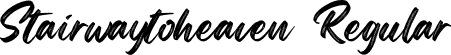 Stairwaytoheaven Regular font | Stairwaytoheaven.otf