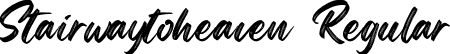 Stairwaytoheaven Regular font | Stairwaytoheaven.ttf