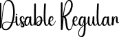 Disable Regular font | Disable.otf