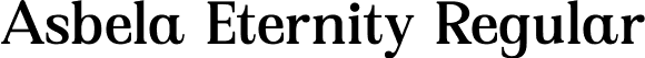 Asbela Eternity Regular font | Asbela-Eternity.otf