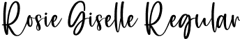 Rosie Giselle Regular font | RosieGiselle.otf