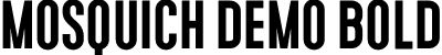 Mosquich Demo Bold font | mosquichdemobold-ax4r5.otf