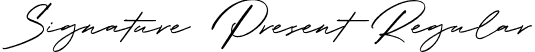 Signature Present Regular font | signaturepresent-bwx8x.ttf