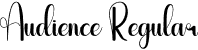 Audience Regular font | Audience.otf