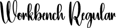 Workbench Regular font | Workbench.otf