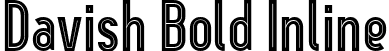 Davish Bold Inline font | Davish-Bold Inline.ttf