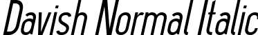 Davish Normal Italic font | Davish-Normal Italic.ttf