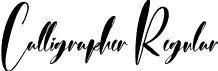 Calligrapher Regular font | Calligrapher.otf