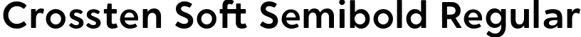 Crossten Soft Semibold Regular font | CrosstenSoft Semibold.otf