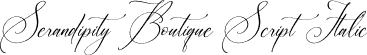 Serandipity Boutique Script Italic font | Serandipity-Boutique-Script-Italic.otf