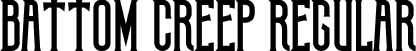 Battom Creep Regular font | BattomCreep.otf