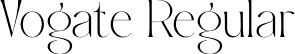 Vogate Regular font | vogate.otf