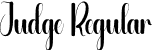 Judge Regular font | Judge.otf