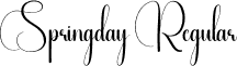 Springday Regular font | Springday.otf