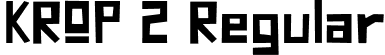 KROP 2 Regular font | KROP2-BF653c20fc2157e.otf