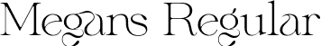 Megans Regular font | megans-4b9yp.ttf