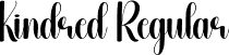 Kindred Regular font | Kindred.otf