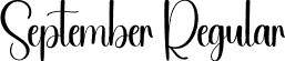 September Regular font | September.otf