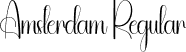 Amsterdam Regular font | Amsterdam.otf