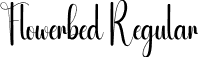 Flowerbed Regular font | Flowerbed.otf