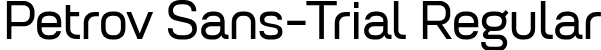 Petrov Sans-Trial Regular font | PetrovSans-Trial-Regular.ttf