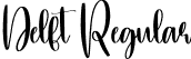 Delft Regular font | Delft.otf