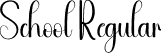 School Regular font | School.otf