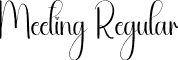 Meeting Regular font | Meeting.otf