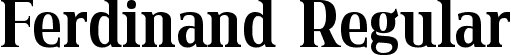 Ferdinand Regular font | ferdinand.ttf