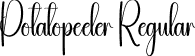 Potatopeeler Regular font | Potatopeeler.otf